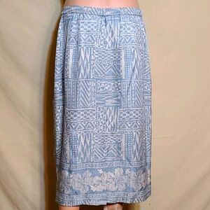 Adrianna Papėll 2 toned tribal floral pencil skirt